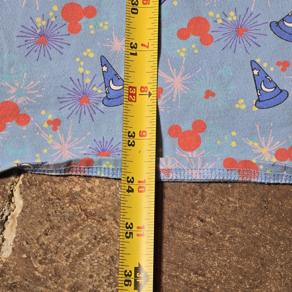 Walt Disney World Mickey Fantasia Nightgown Sleepwear Blue 100% Cotton XL - Picture 5 of 7